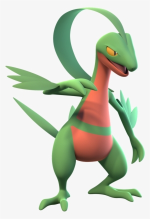 Grovyle Technically Didn't In His, But In His Spin - Grovyle 3d