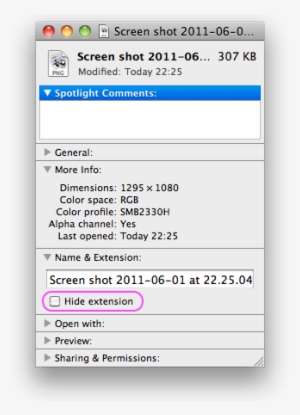 The Info Window Of A Mac Os X File - Open Using Rosetta