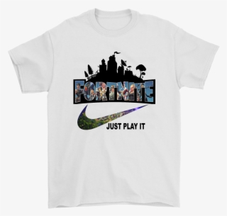 Fortnite Battle Royale X Nike Just Play It Logo Shirts - Nike Fortnite T Shirt