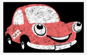 Car Cartoon Chalkboard Graphic - Car Cartoon