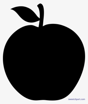Clipart Apple Black - Black Apple Clip Art