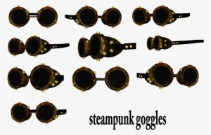 Steampunk Goggles Clipart - Очки Стимпанк Клипарт Пнг