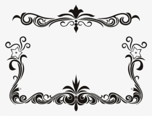 White Floral Border Png Download Image - Top Of Page Design