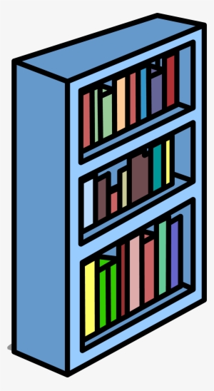 Blue Bookshelf Sprite - Bookcase Cilpart