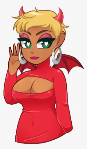 Marlena Evil Horns And Sinful Devil - Cartoon