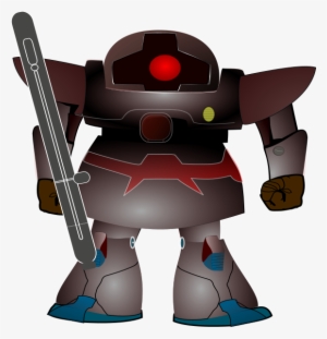 Free Vector Fighter Robot Clip Art - Evil Robot Clipart Png