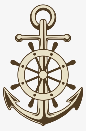England Clipart Anchor - Steering Wheel Ship Png