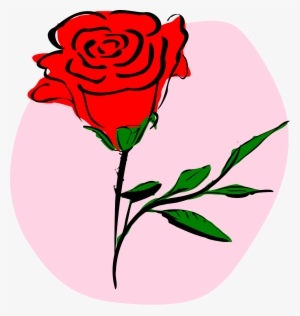 Coloured Rose Large 900pixel Clipart, Coloured Rose - Rose Clipart