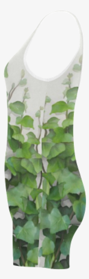 Watercolor Vines, Climbing Plant Zoom Classic One Piece - Active Tank
