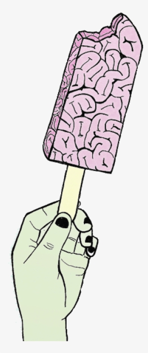 #zombie #tumblr #ice-cream #brain #art #arts #paint - Zombie Tumblr Png