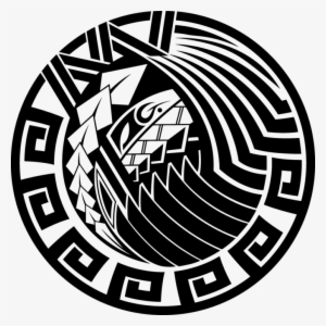 Circle Tribal Png Banner Black And White - Round Polynesian Tattoo Designs