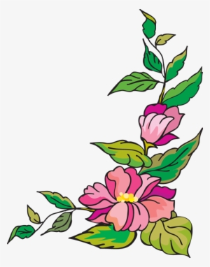 Rose Clipart - Flower Corner Border Clip Art