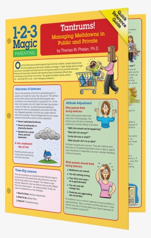 Laminated Quick Reference Guide 1 2 3 Magic Parenting - 1 2 3 Magic Parenting Quick Reference Guide