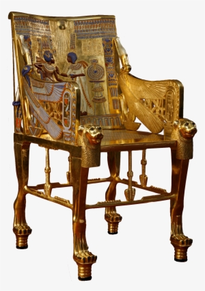 Gold Throne Png Jpg Black And White Library - Tutankhamun Throne Png