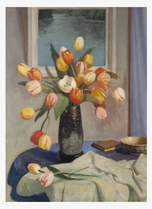 Tulips By George Telfer Bear - Oil Painting