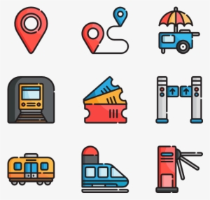 Subway Station 30 Icons - School Facilities Icon Png