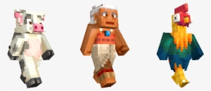 Also Arriving On New Versions Of Minecraft And Nintendo - Minecraft Moana Skin Pack
