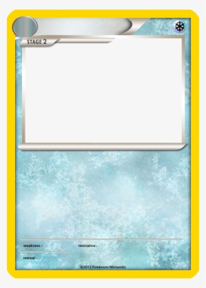 Pokemon Blank Card Template 192119 - Water Type Pokemon Card Template