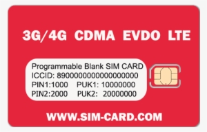Cdma Lte Sim Card - Lte