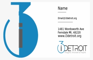 I3detroit Business Cards Blank Card Front - Graphic Design