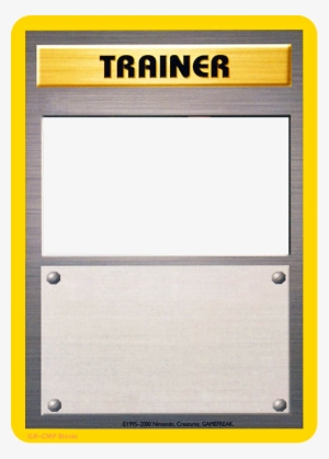 Blank Pokemon Card Template - Pokemon Old Trainer Cards