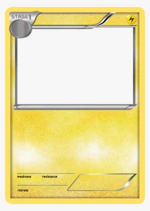 Bw Lightning Stage Blank By The Ketchi - Blank Pokemon Card Yellow