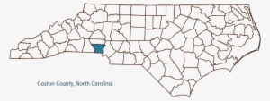 North Carolina County Map With Gaston County Hi-lighted - Alamance County Nc