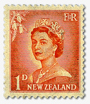 Product Listing For 1955 Queen Elizabeth Ii - Queen Elizabeth Stamp New Zealand