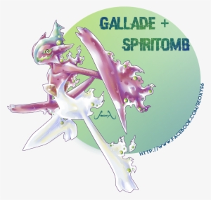 Gallade Spiritomb A Commission For Someone On Facebook - Gallade Y Gardevoir Fusion