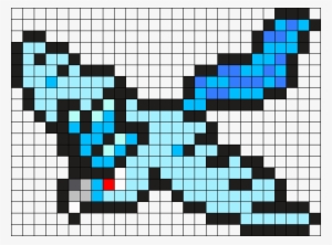 Articuno Pokemon Bead Pattern Perler Bead Pattern / - Pokemon Pixel Art Articuno