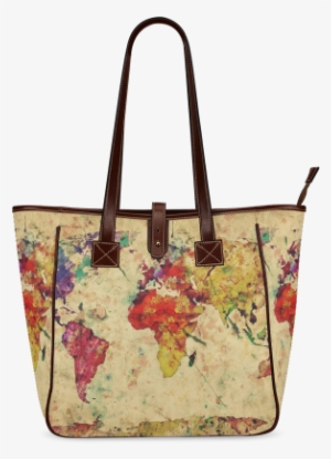 Retro Style Old Map Classic Tote Bag - Poster: Poster: Poster Of Abstract Maps, 13x19in.