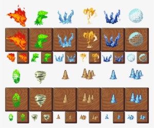 Magic Icons - Ice Spell Pixel Art