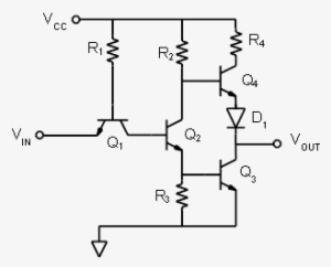 Ttl Inverter And Nand Gate - Diagram