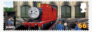 James The Red Engine - Thomas The Tank Engine Stamps