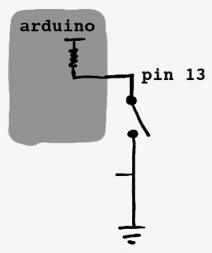 A Button Reading Into An Arduino, But Being Pulled - Diagram