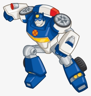 chase clipart transparent - transformers: rescue bots: meet chase the police-bot