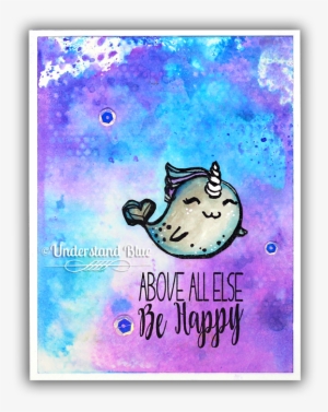 Narwhal Card By Understand Blue - Greeting Card