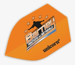Authentic - 100 Flight - Orange Barney - Unicorn Authentic 100 Raymond Van Barneveld Flights