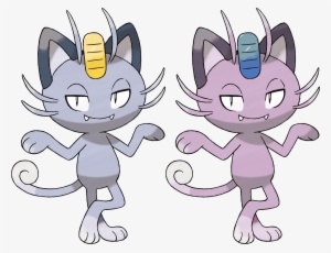 I Made Some Mock-up Shinies Of The New Gen 7 Pokemon - Pokemon Sun And Moon Meowth