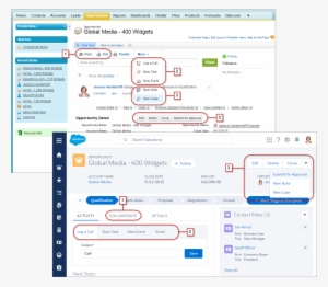 actions and buttons in salesforce classic and lightning - salesforce classic vs lightning experience