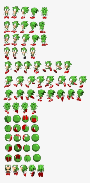 Sonic - Sonic Pixel Sprite Sheet Transparent PNG - 840x870 - Free Download  on NicePNG