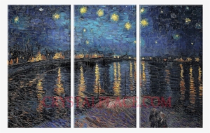 Starry Night Over The Rhone By Vincent Van Gogh Reproduction - Van Gogh Starry Night