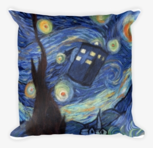 "starry Night" Square Pillow 18”x18” - Painting