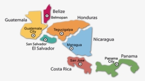 Map Of Central America Png
