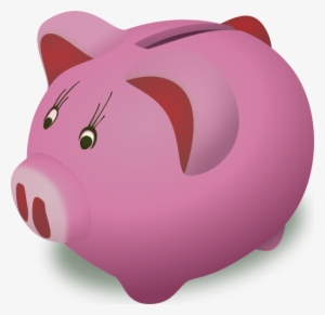 Bank Clipart Money Management - Pink Piggy Bank Clip Art