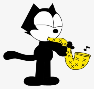 Felix Playing Saxophone By - Felix The Cat Saxophone
