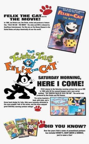 Felix The Cat Cartoon Head Png 974 - Twisted Tales Of Felix The Cat Episodes