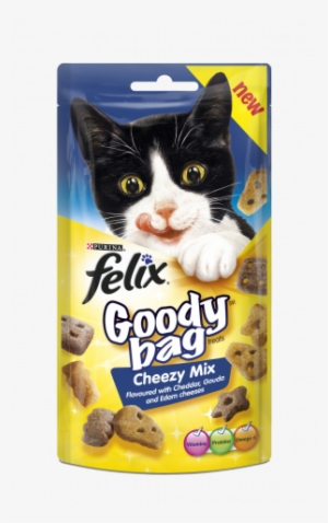 Felix Cat Treats Goody Bag Cheesy Mix 60g - Felix Goody Bag