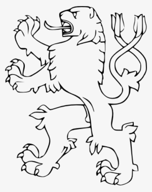 Lion With Two Tails Svg Clip Arts 474 X 598 Px