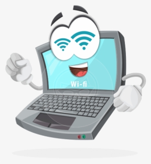 Laptop Computer Vector Character By Graphicmama Laptop - Laptop Cartoon Png